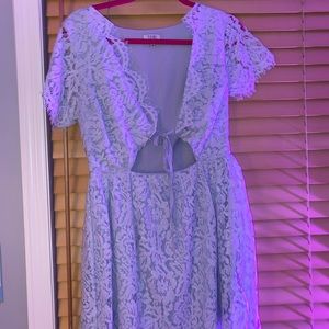 BEAUTIFUL TOBIES BLUE LACEY DRESS